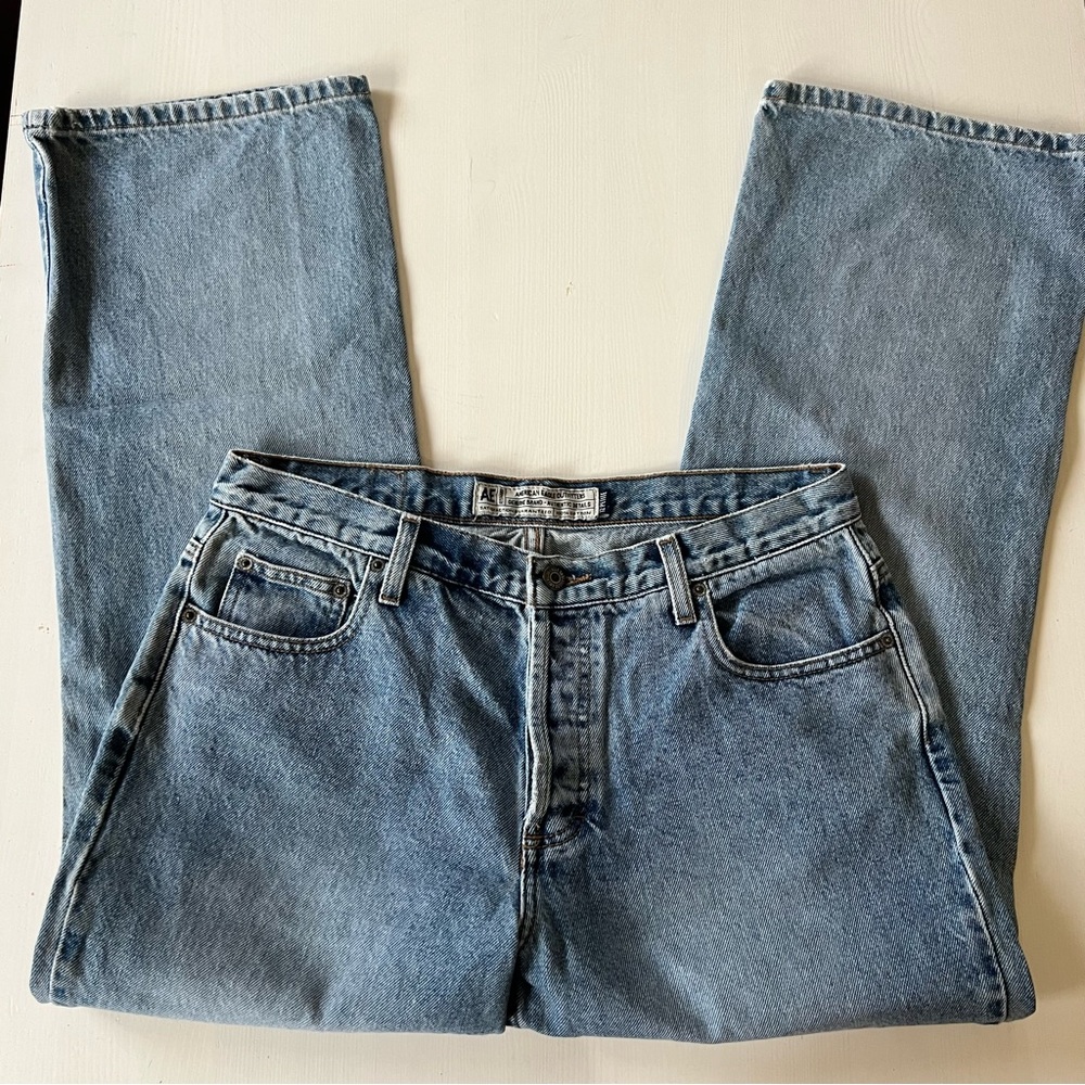 Vintage American Eagle Jeans 100% cotton non-stretch rigid 12 petite - Picture 2 of 9